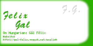 felix gal business card